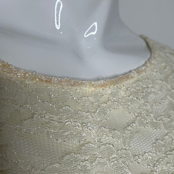 Vintage Ballgown JS Collections Cream Sz M/L Evening Dress Fairy Romantic - Picture 15 of 16